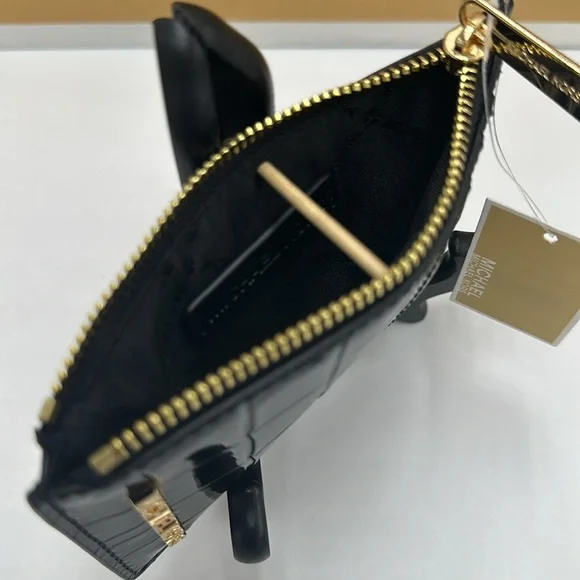 MICHAEL KORS JET SET TRAVEL MEDIUM TZ CARD CASE IN BLACK - Picture 8 of 10